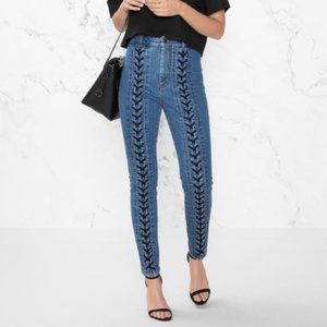 & OTHER STORIES Lace Up Jeans